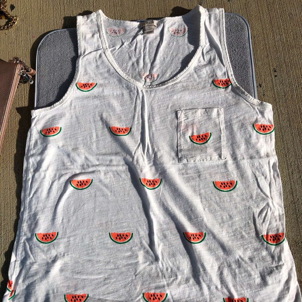 J. Crew watermelon tank